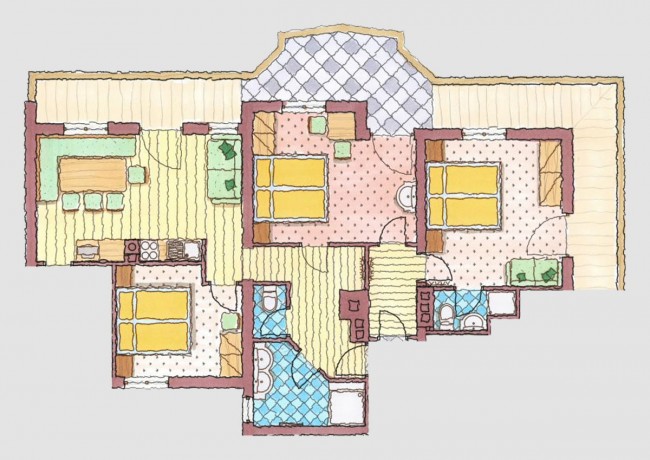 Appartement "Frauenkogel" Grundriss