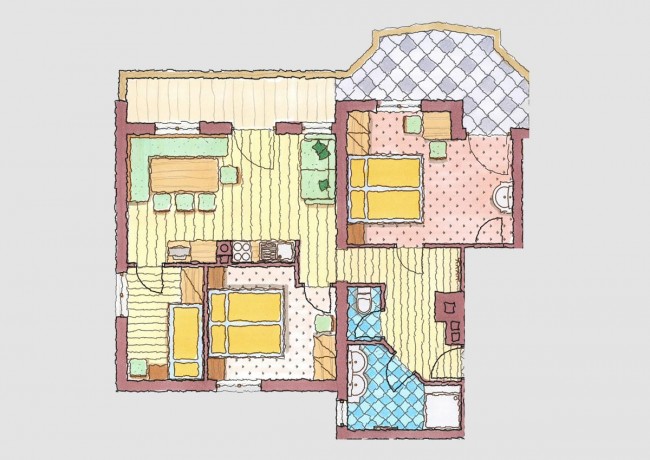 Appartement "Frauenkogel" Grundriss