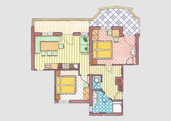 Appartement "Frauenkogel" Grundriss