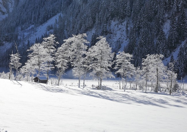 Winterlandschaft Richtung Talschluss bei Hüttschlag