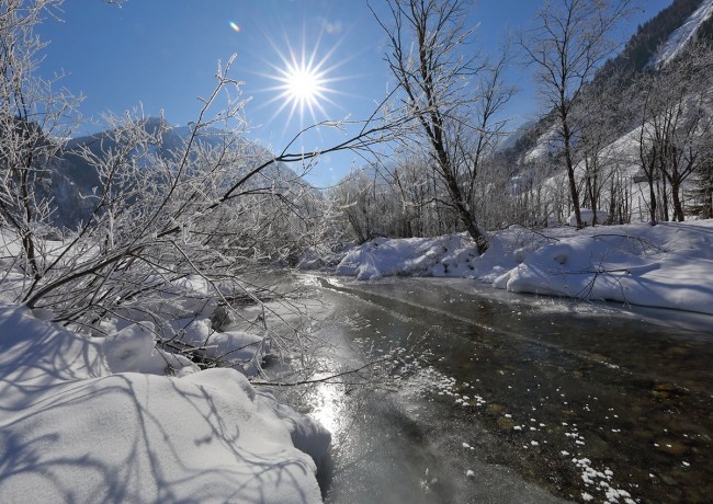 Romantische Winterlandschaft